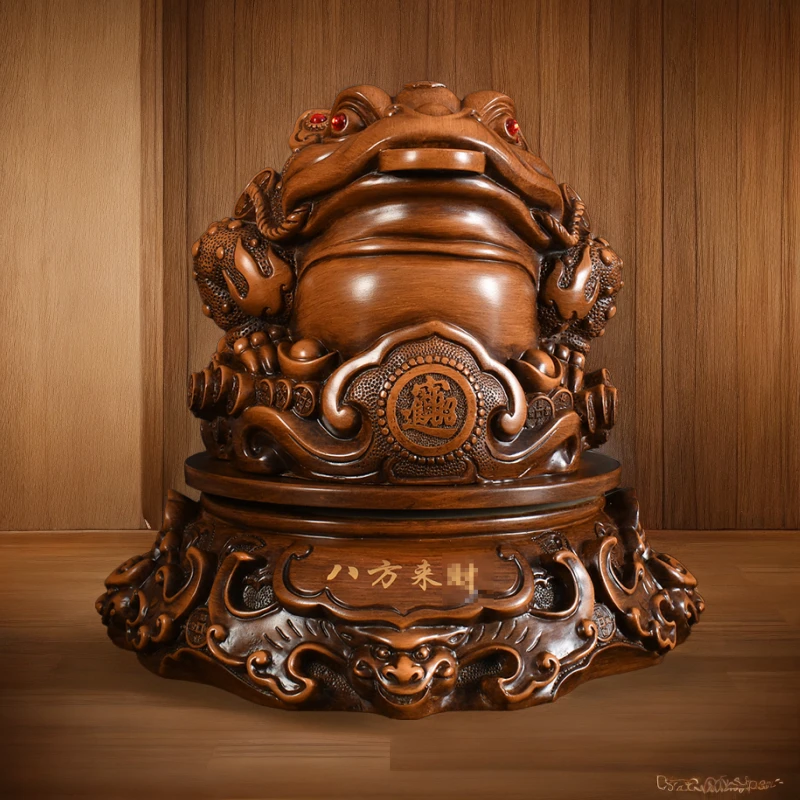 26*26金蟾摆件八方来米开业乔迁新居玄关前台蟾蜍高档工艺品摆件