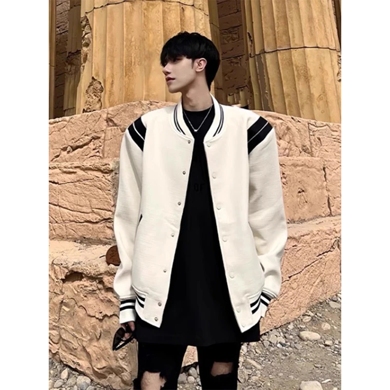 美式高街硬挺外套男高级感vintage飞行员夹克vibe潮牌春秋棒球服