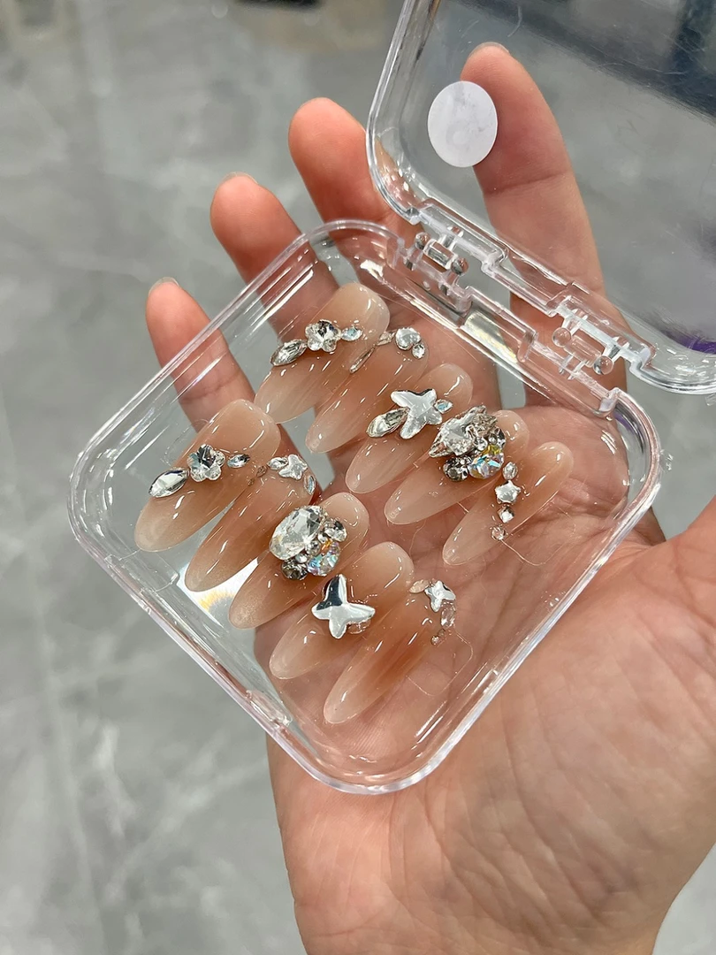 派大星房东【橘子花海】纯手工穿戴甲 完美主义慎拍