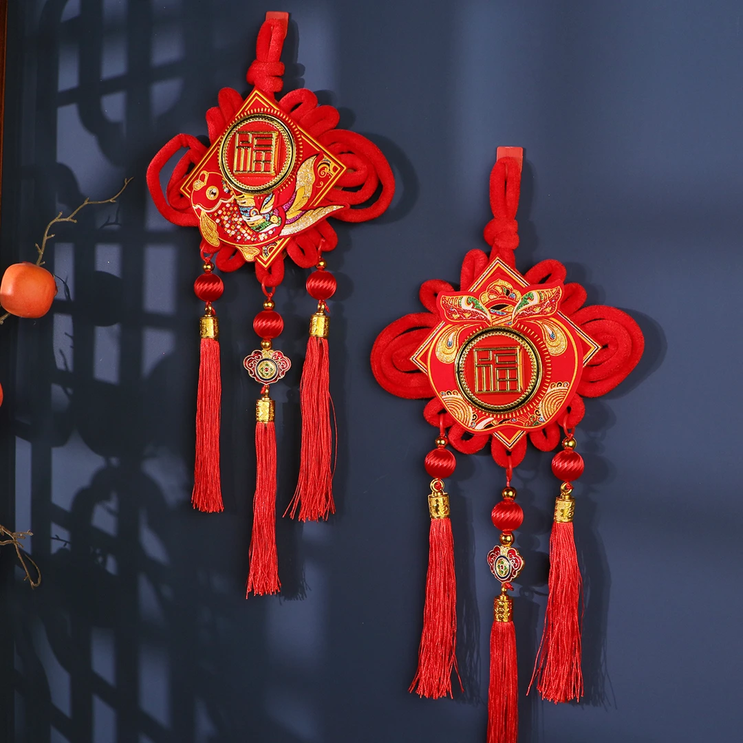 中国结对联新年喜庆福字对联大门贴乔迁新居对联搬家客厅装饰挂件