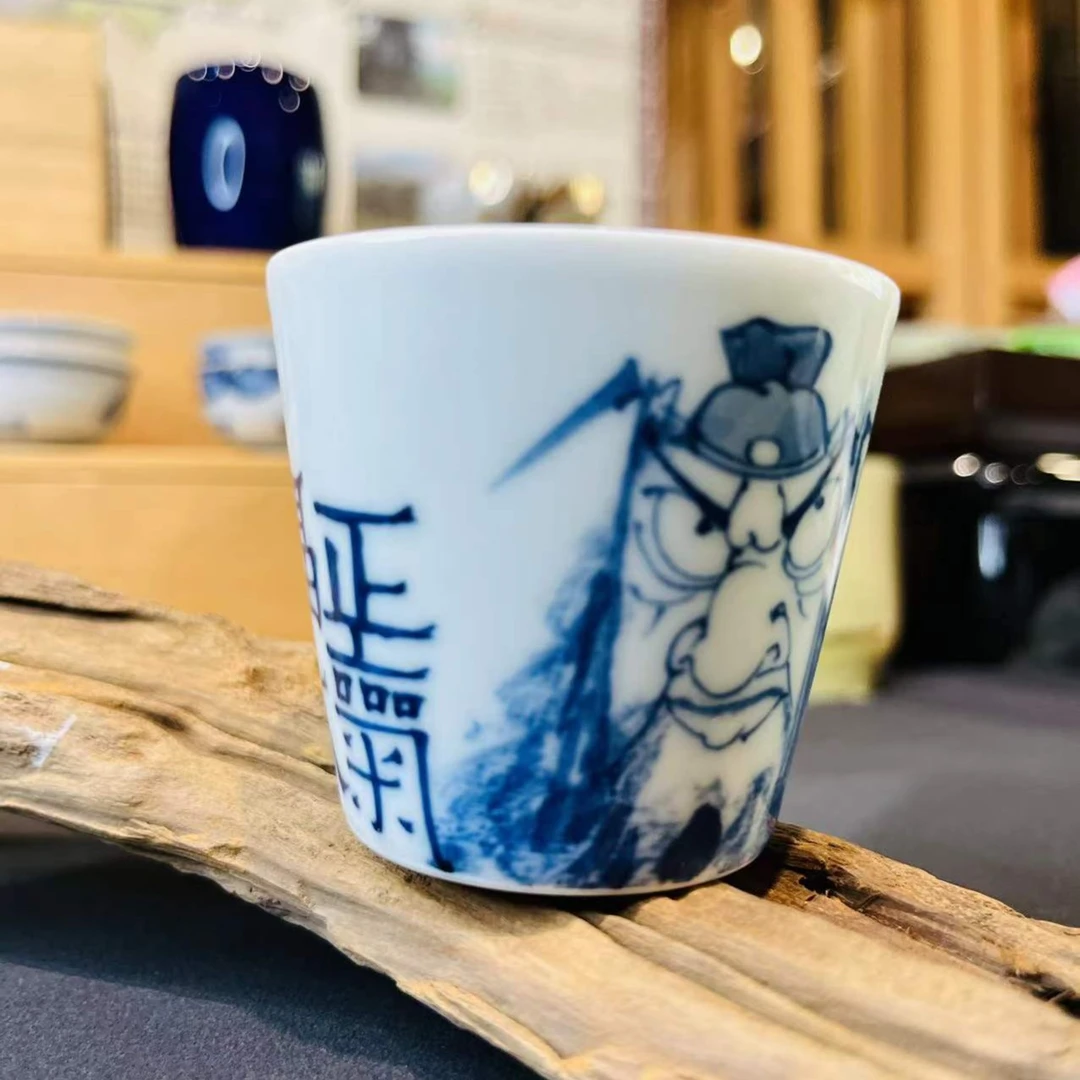 景德镇青花瓷品茗杯主人杯