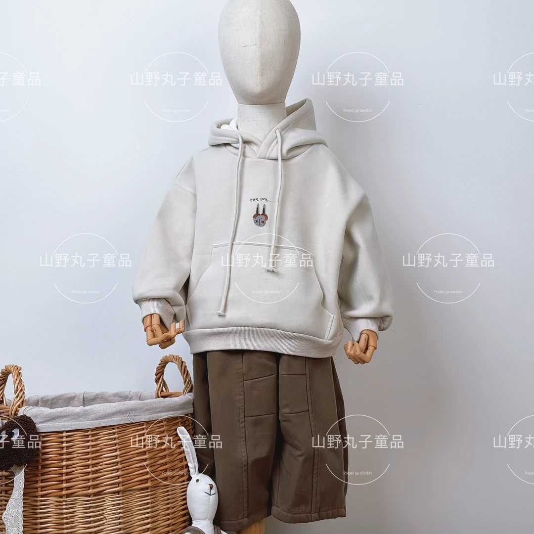 儿童加绒印花卫衣