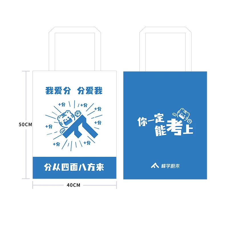 峰学蔚来“分从四面八方来”张雪峰老师同款帆布包