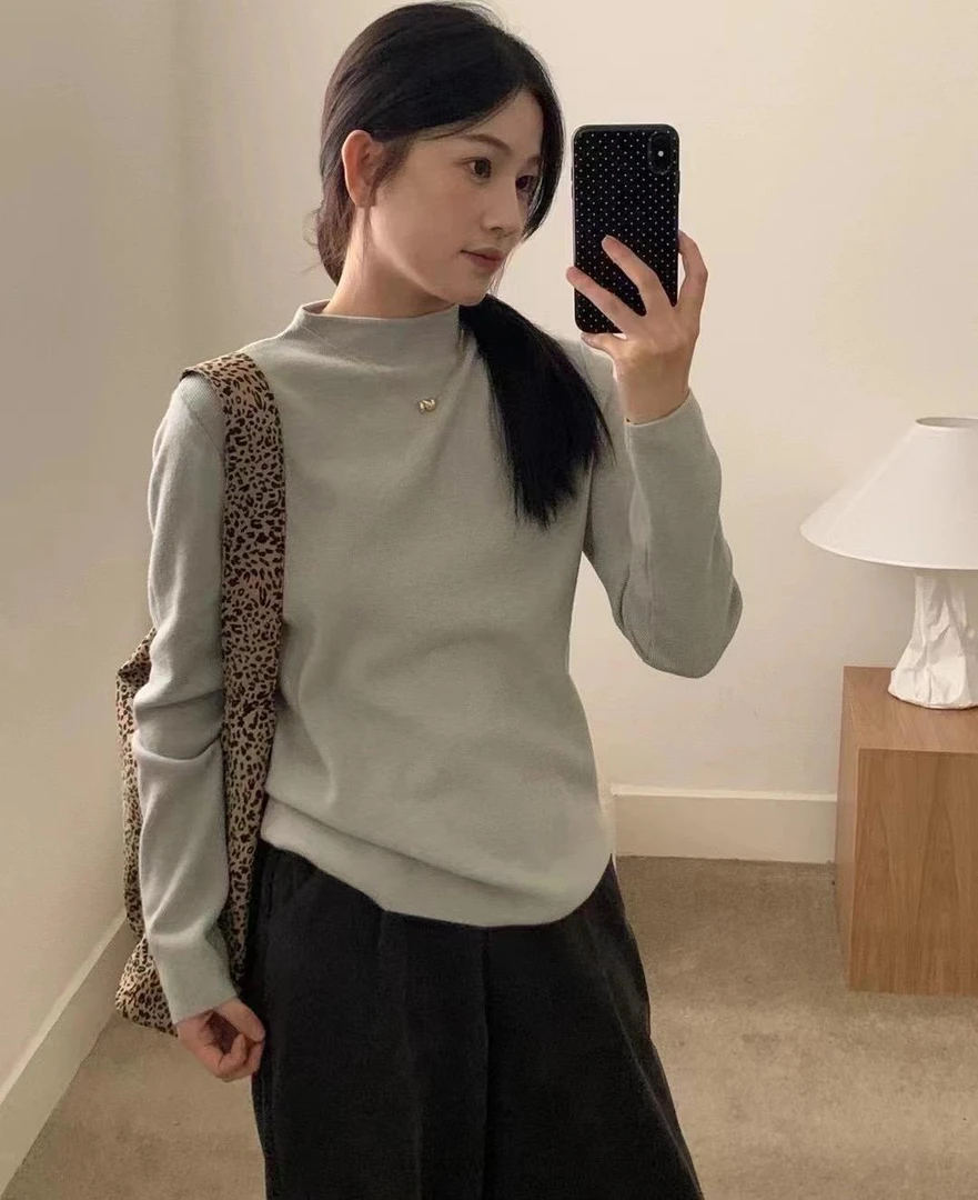 可可推荐～人手必留韩系松弛感抗起球防脱色内搭毛衣801