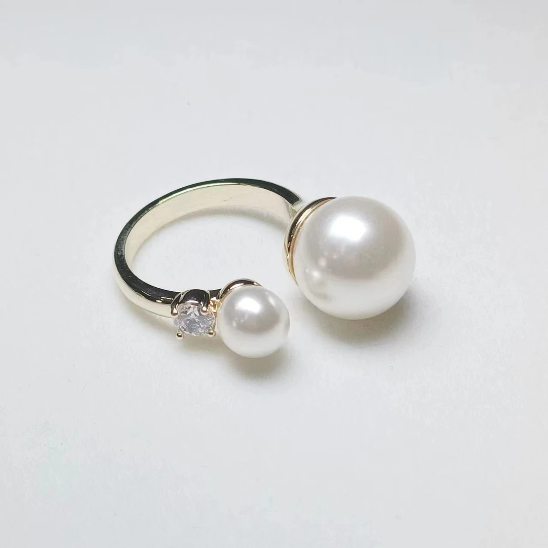 戒指 设计师款高级气质百搭珠珠戒指～5156