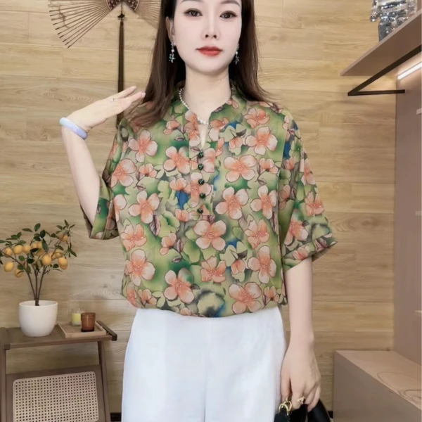 〖花样年华〗2025新款时尚遮肉显瘦衬衫上衣洋气百搭