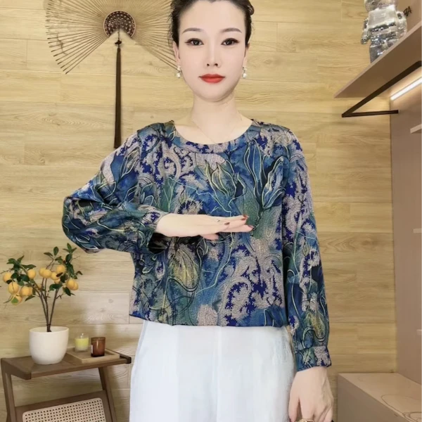 306〖一帘幽梦〗2025新款时尚遮肉显瘦衬衫上衣洋气百搭