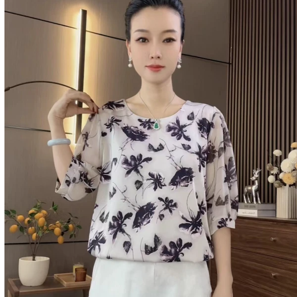 〖玉兰花〗2024新款时尚遮肉显瘦衬衫上衣洋气百搭