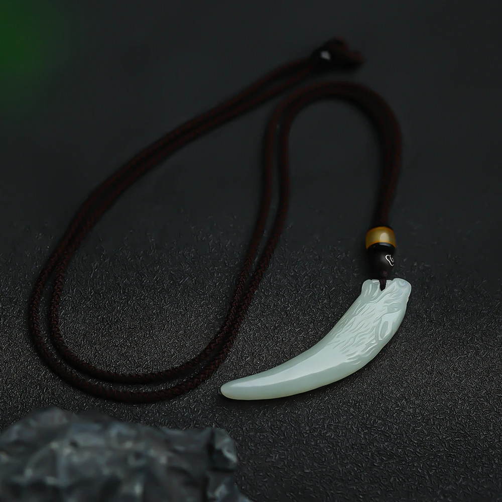 【星光村小飞1734】和田玉狼牙吊坠（多样性发一件）