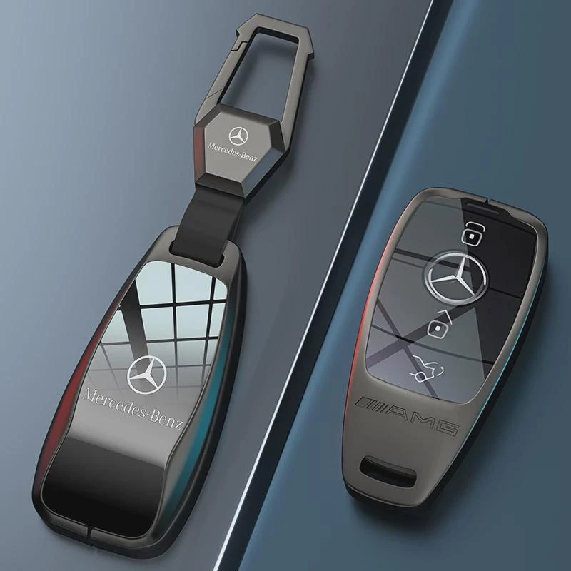 适用奔驰e300l钥匙套gle450车新款c260扣glb220壳gla200glc高级感