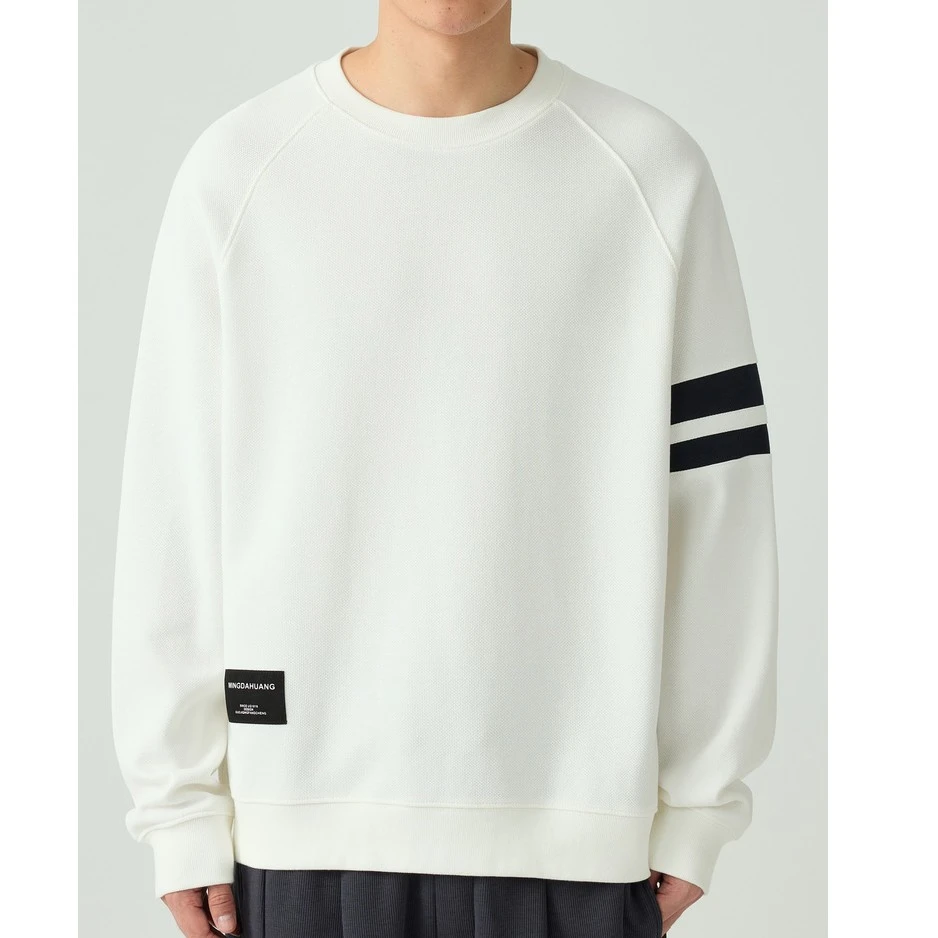 时尚撞色织带户外休闲衣2023秋季新款简约运动