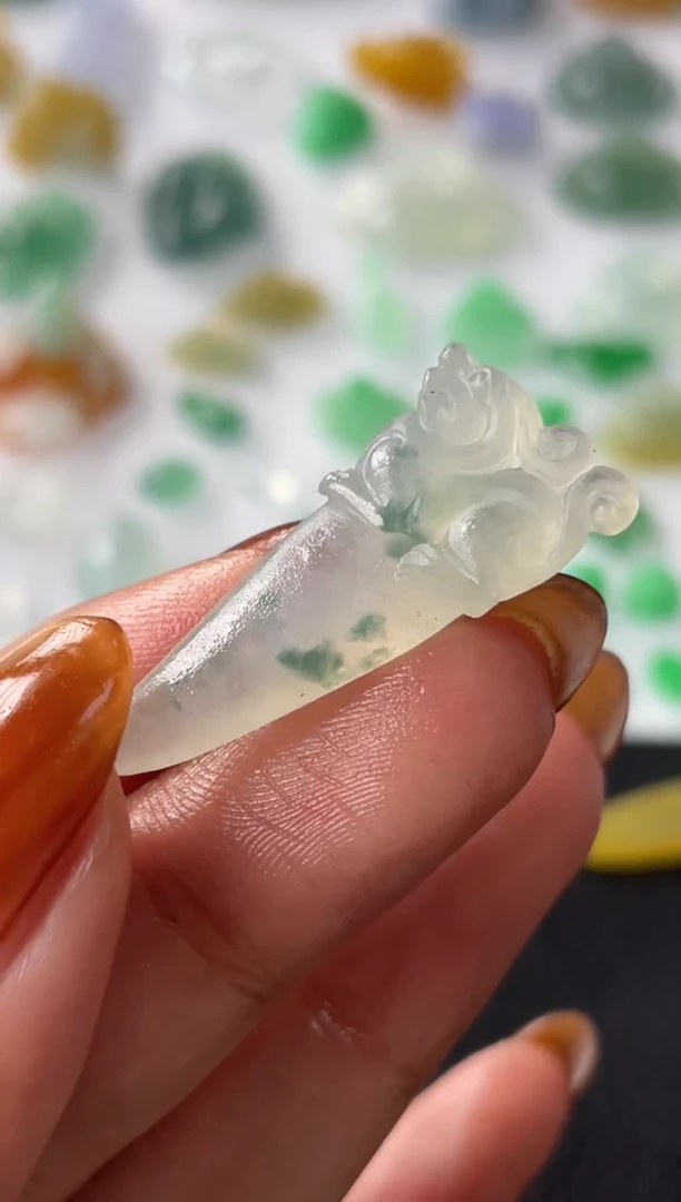 【闪购商品】定制翡翠未镶嵌龙牙480+48