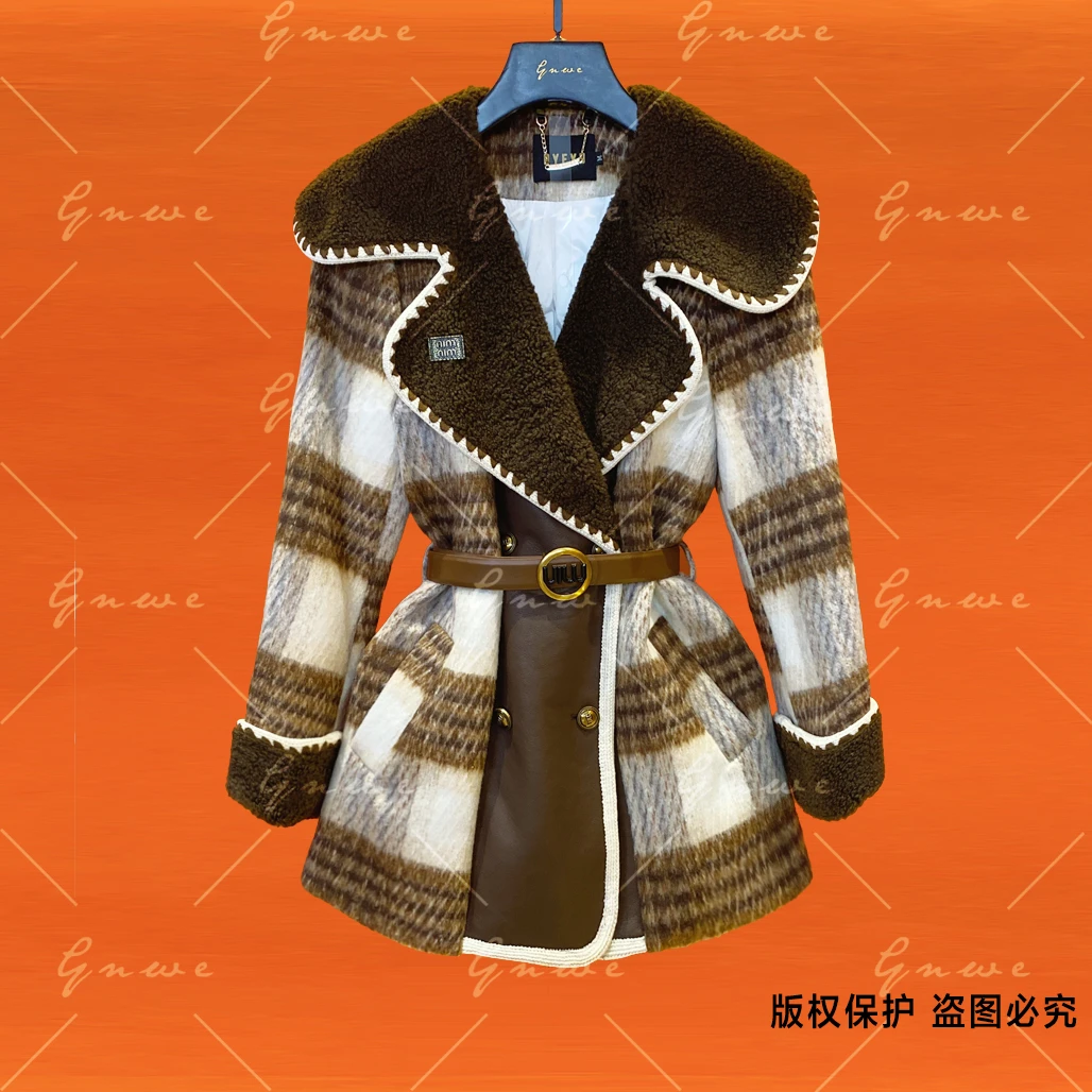 【GNWE】秋冬高定新款时尚气质大翻领外套   G106