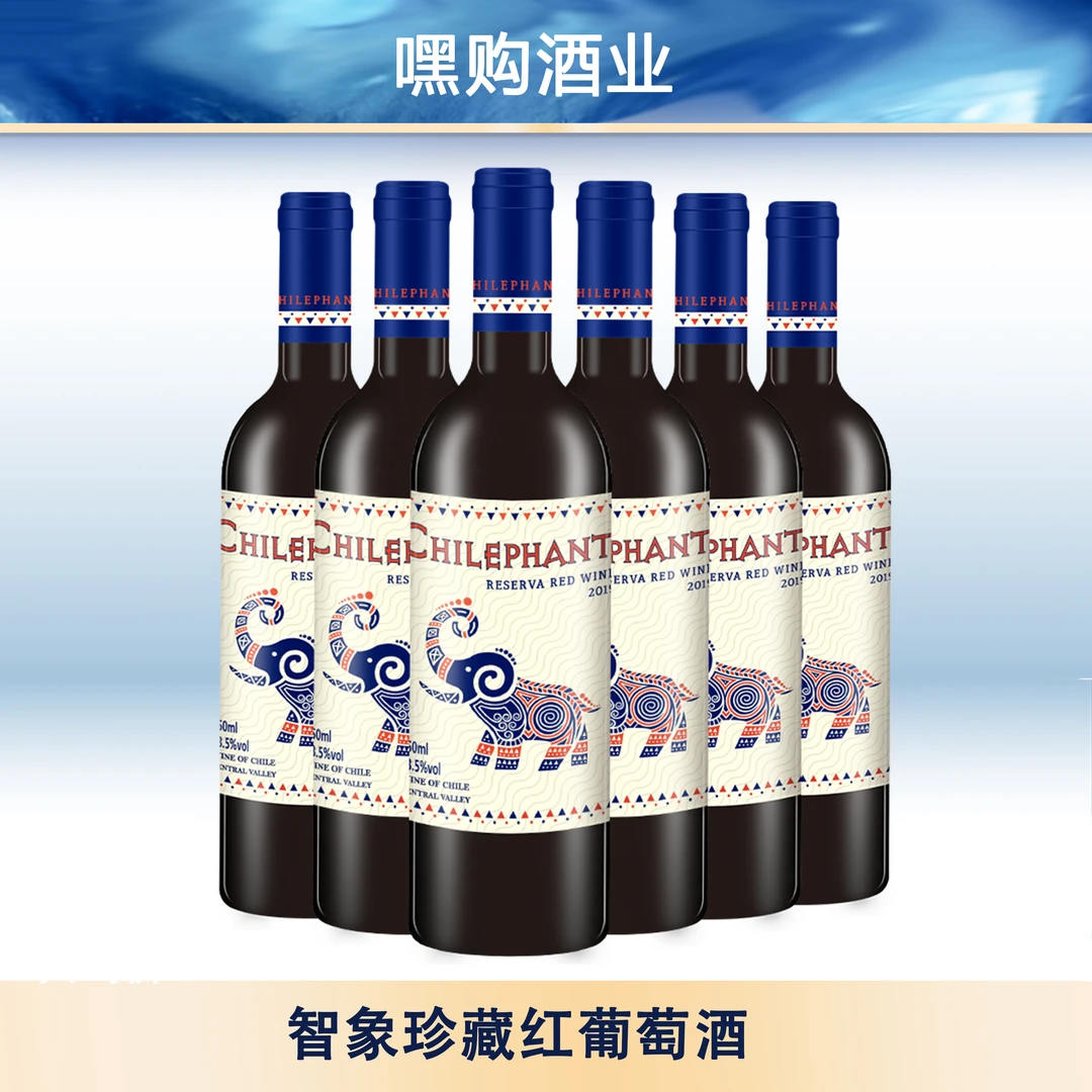 智象智利进口红酒 智象珍藏红葡萄酒750ml*6