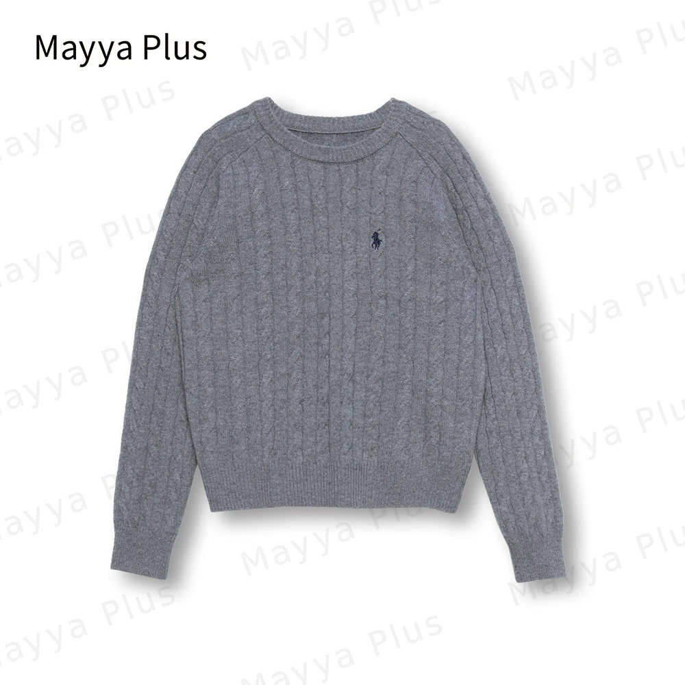 【温暖相拥】Mayya Plus时尚新品气质显瘦百搭热力感羊毛衫32348088