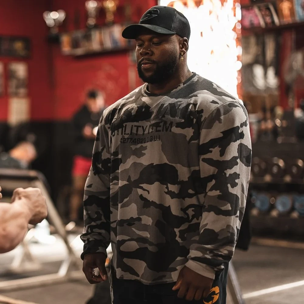 GASP Thermal gym sweater盖世璞训练华夫格长袖220591