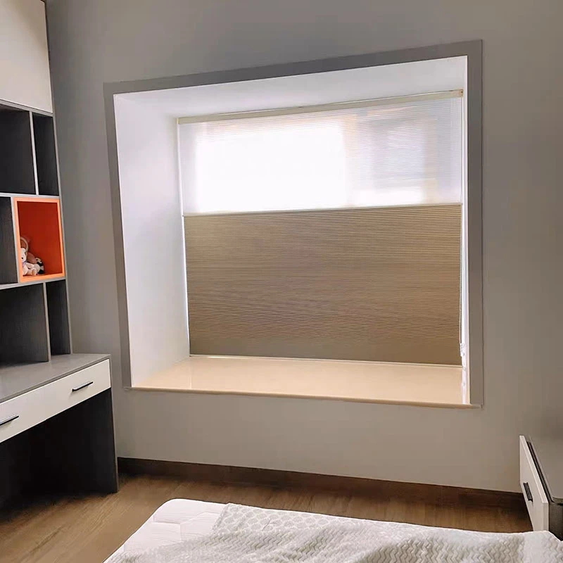 日夜帘蜂巢帘百叶窗帘遮光升降卷帘蜂窝帘遮阳卧室两用简约现代