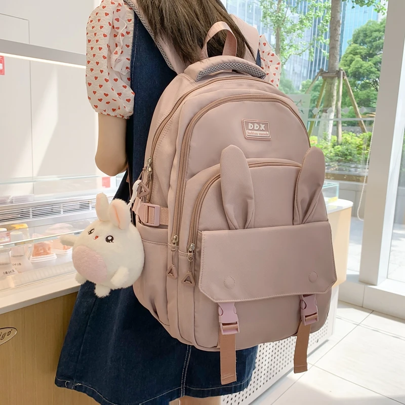 书包初中女学生背包大学生韩版包中学生高中生高颜值大容量双肩包