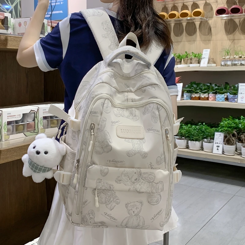 书包女生初中生高颜值ins风日系小学生高中大学生休闲双肩包背包