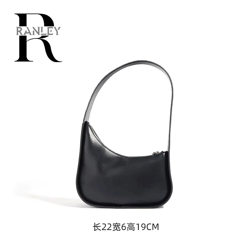 小众设计半月包精致手拎单肩包腋下斜挎包包（Ltherow半月包）