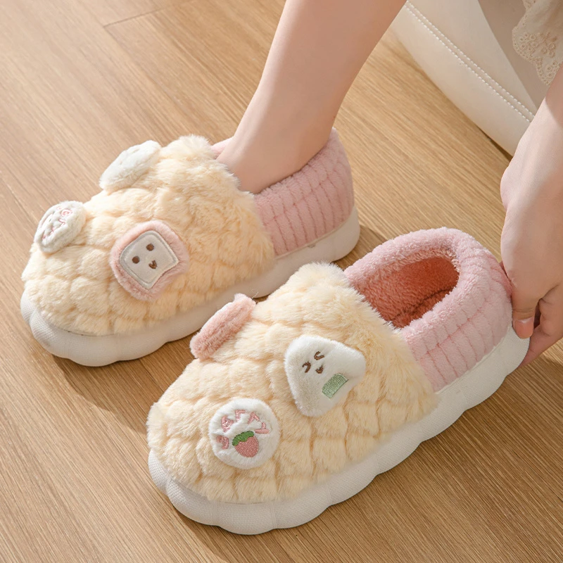 月子鞋女秋冬季2024新款孕妇棉拖鞋女士室内家居可爱包跟棉鞋女款