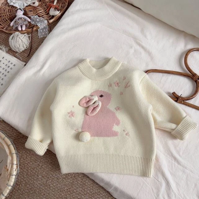 冬季女童加绒一体绒毛衣打底衣过款链接