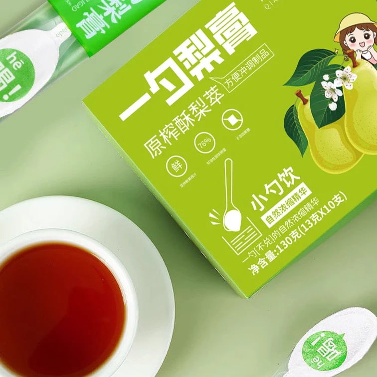 新疆包邮一勺梨膏枇杷秋梨膏 酥梨萃砀山秋梨膏泡水儿童成人便携