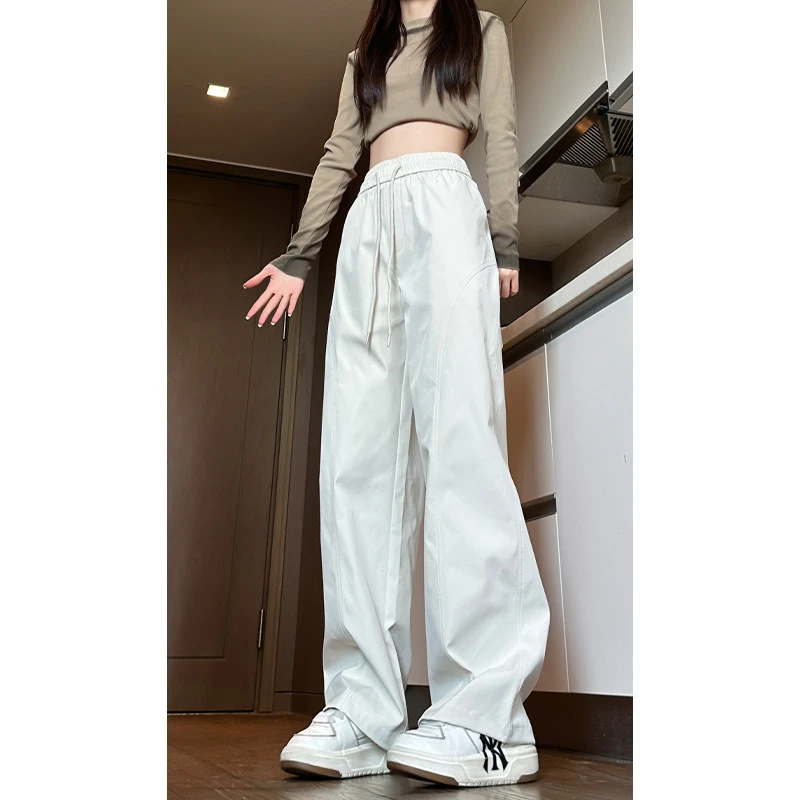 户外防风防水冲锋裤男款春秋季美式机能情侣基础斜切直筒工装裤子