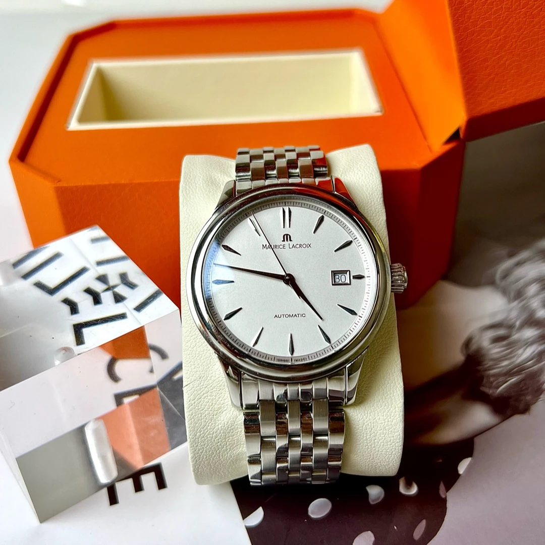 95新 Aimei/艾美 典雅系列 自动机械机芯 精钢 40mm 专柜价 14800