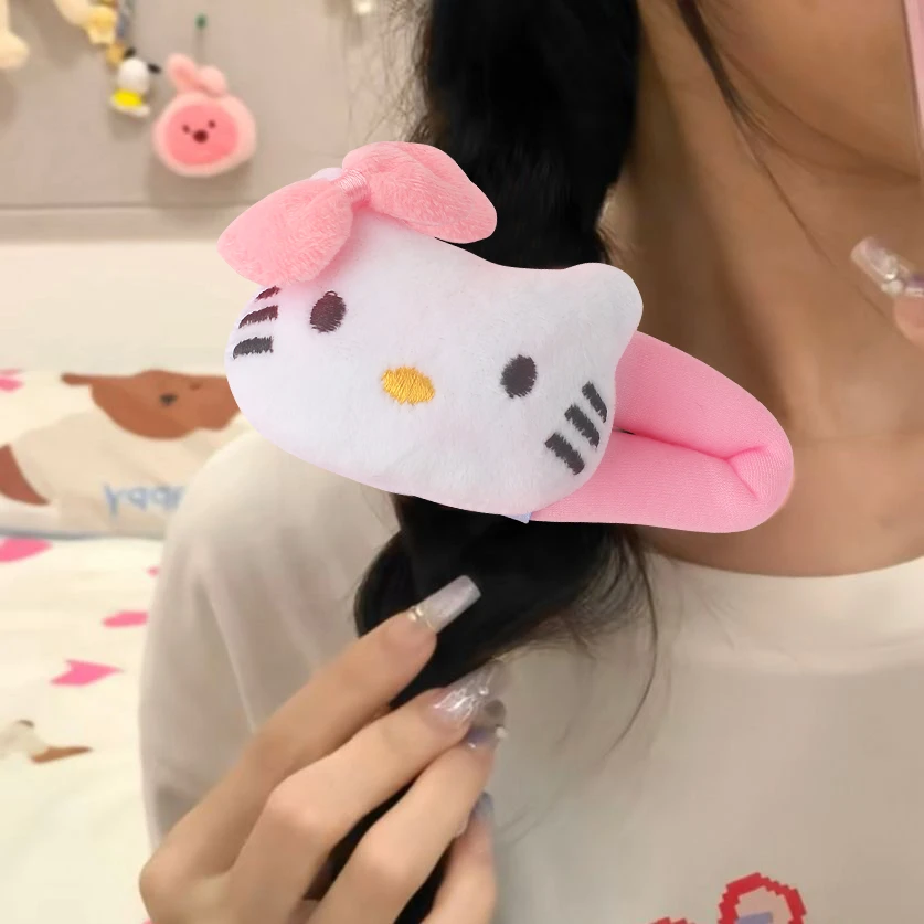 发夹毛绒发夹BB夹凯蒂猫掰掰夹网红抓夹头饰头绳发圈