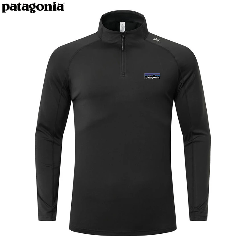 Patagonia/巴塔哥尼亚户外运动速干t恤春秋透气弹力健身打底衫男
