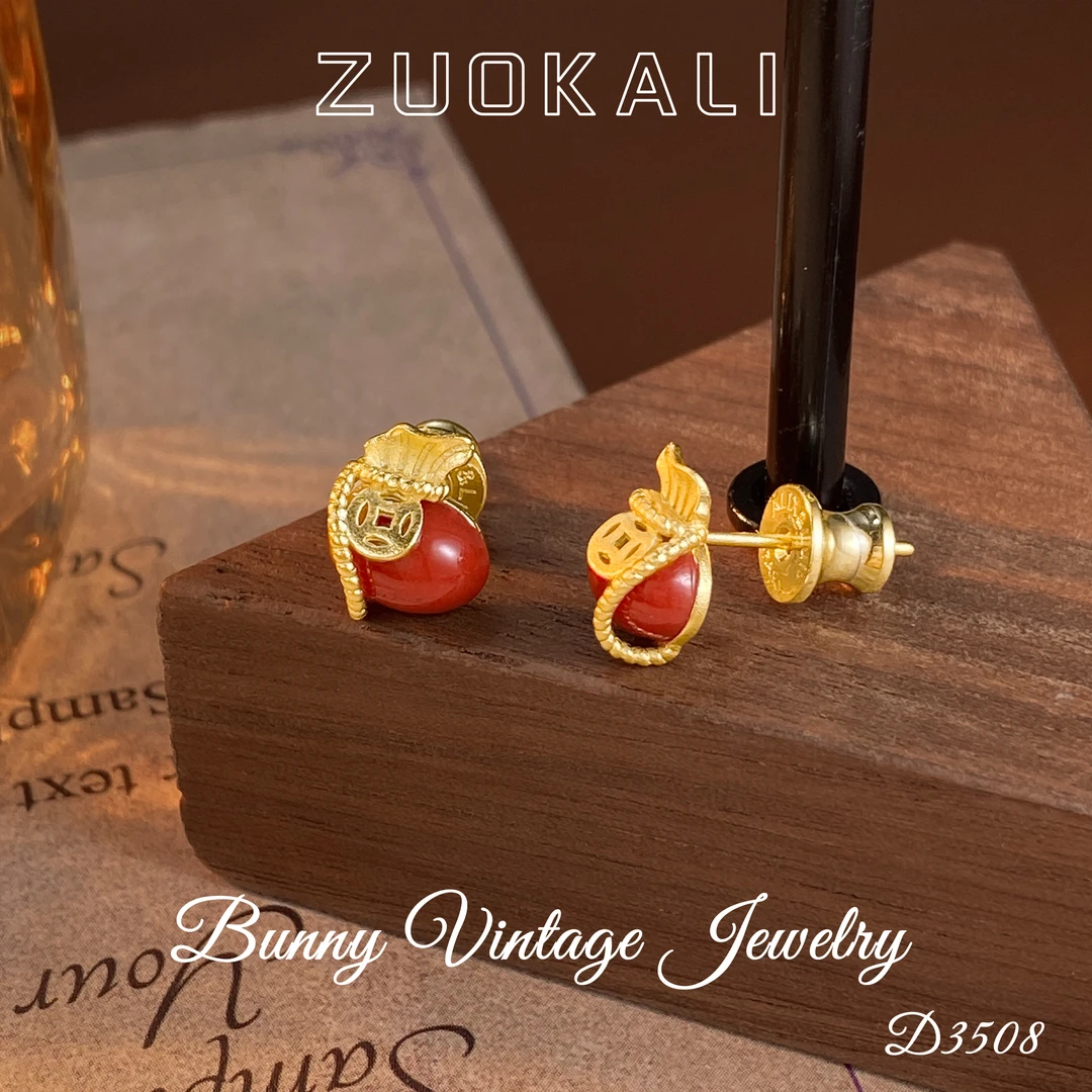 D3508 法★【灯笼福袋】春ZUOKALI 佐卡丽 限定 耳钉
