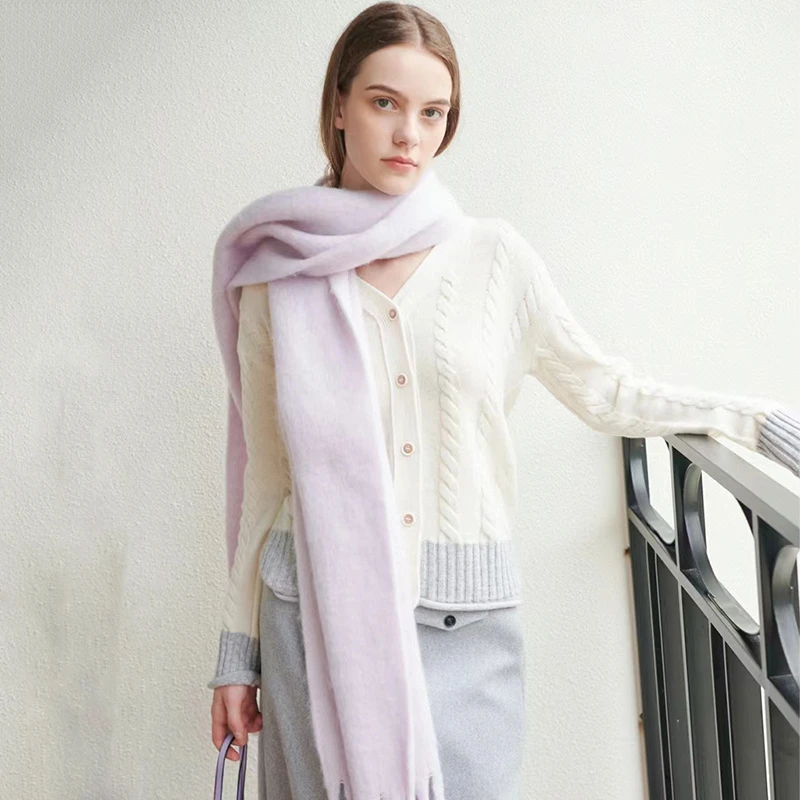 41525【碧系列】拼色针织开衫TD2092+TD2097