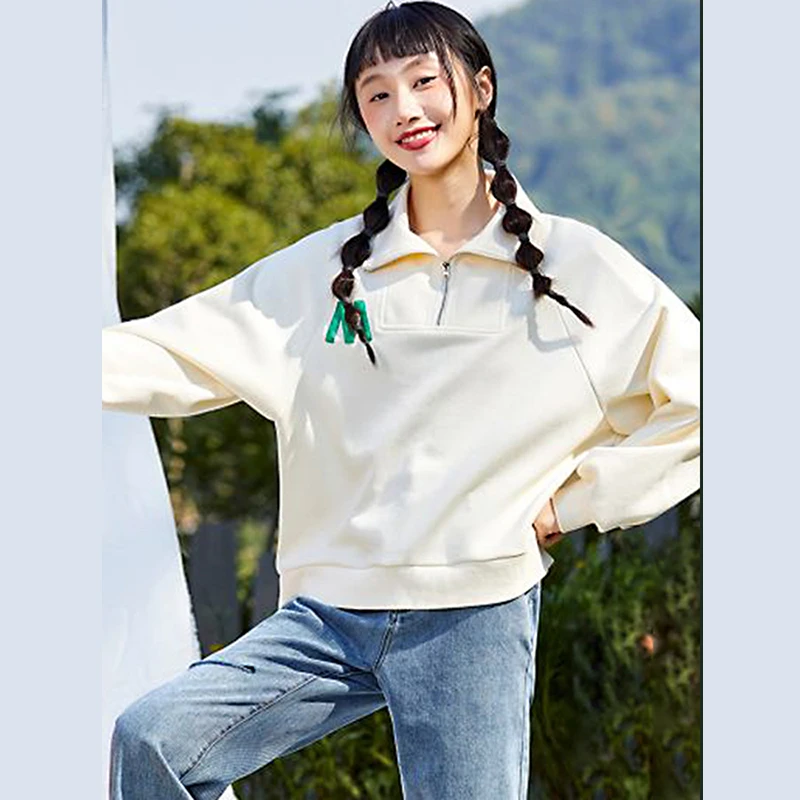 32547【觅系列】字母设计感气质卫衣31MJ23B062