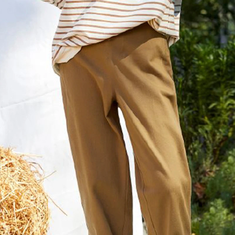 34025【觅系列】宽松亲肤休闲裤33MJ327B007