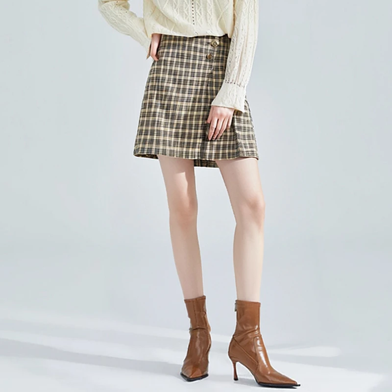 29435【袖系列】学院风A字裙半身裙2WT10B04628