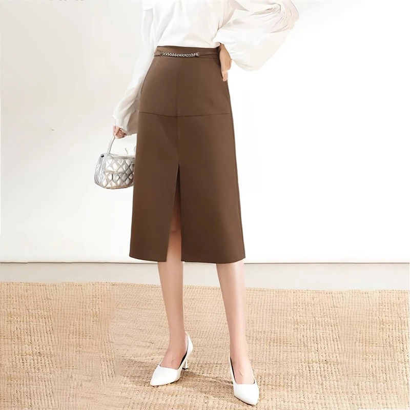 37879【依系列】开叉设计半身裙1J132269D