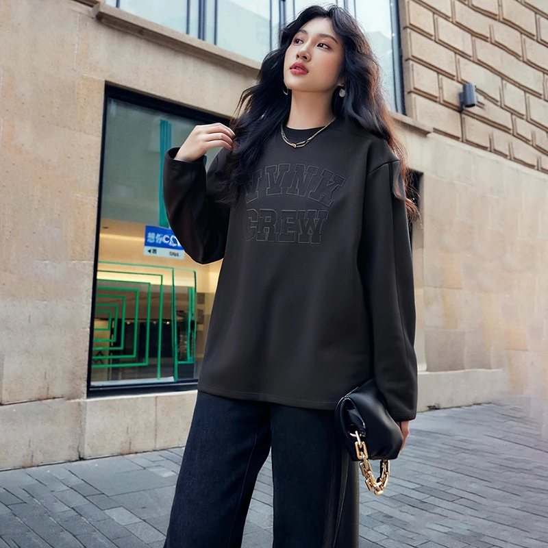 39511【N系列】宽松休闲绒里卫衣Q23D1H7282