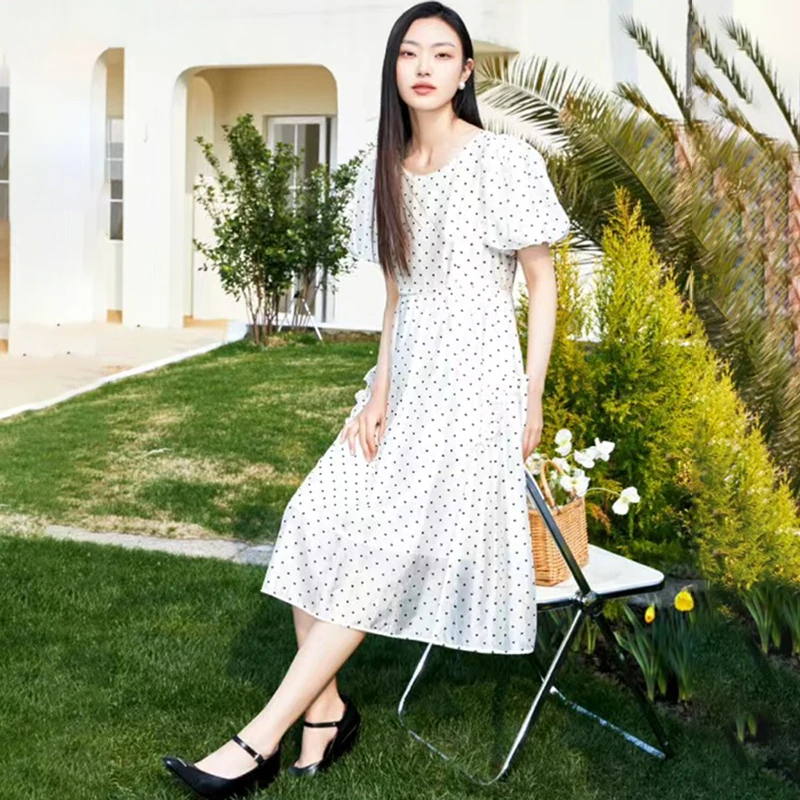 350634【依目系列】圆领连衣裙5I282612D