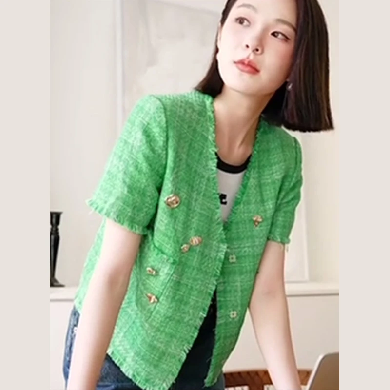 36979【N系列】轻奢名媛粗花呢外套M23Q1W5590