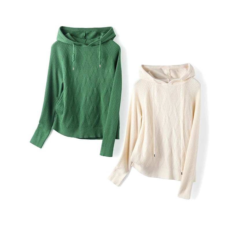 34627【觅系列】休闲连帽针织衫33MX117B260