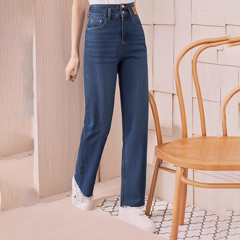 38865【LI系列】高腰牛仔裤12TM0328B