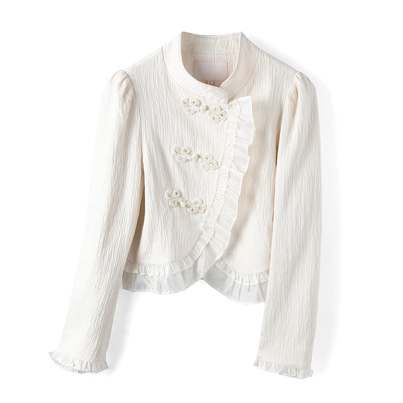 38771【依系列】新中式花边外套3I314206D