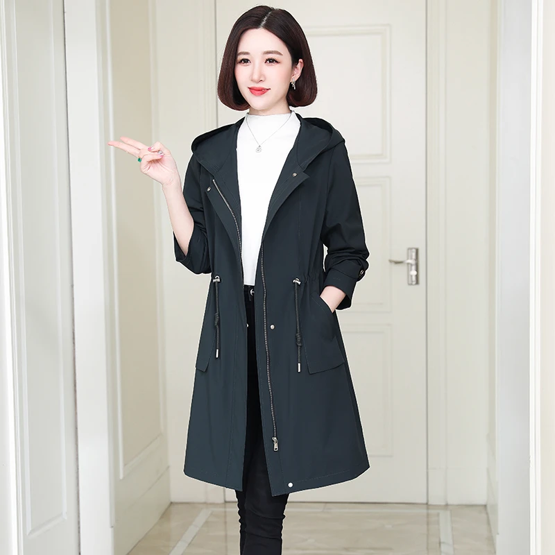 中长款派克服风衣外壳