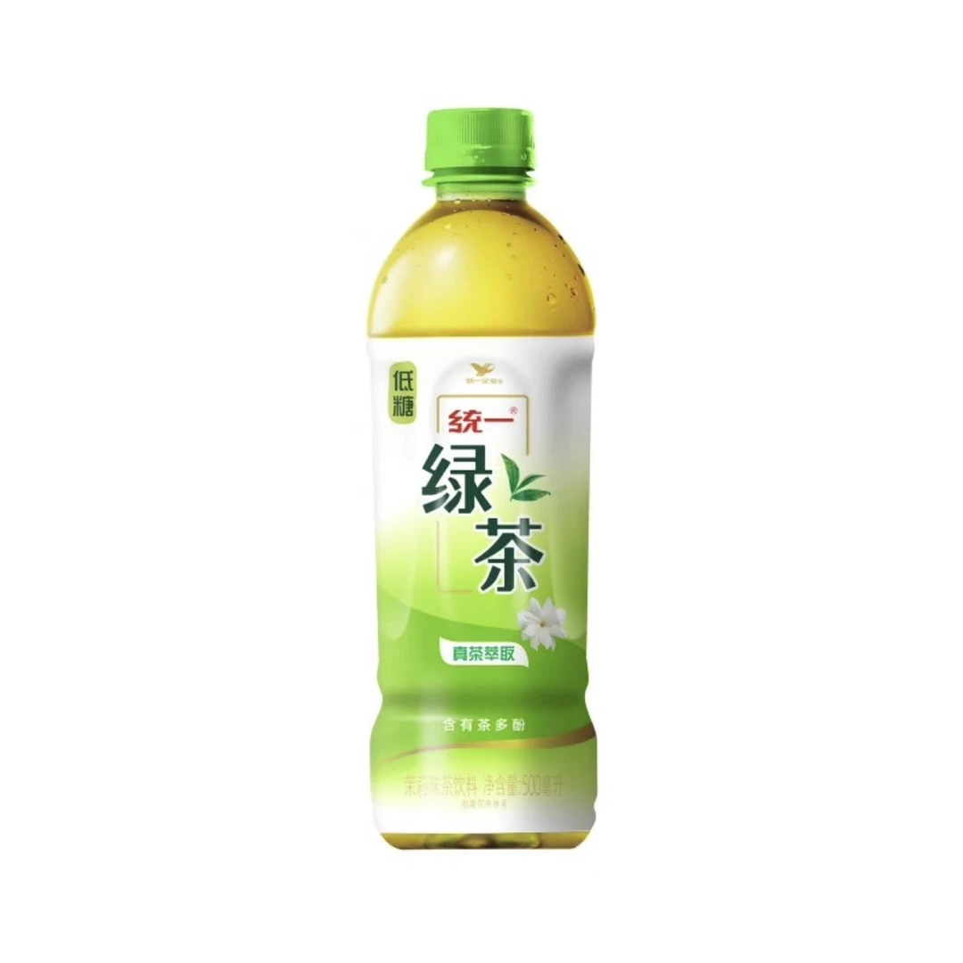 统一绿茶500ml*5瓶茶饮料含茶多酚聚餐宅家囤货饮料低糖绿茶yb