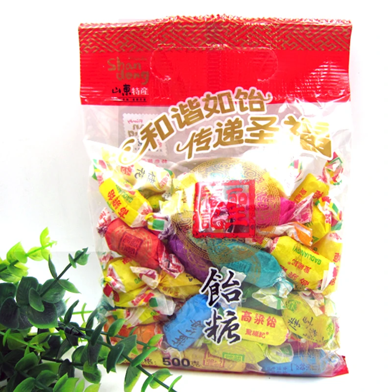 圣福记高粱饴老式怀旧高粱饴软糖正品山东特产水果拉丝高粱糖