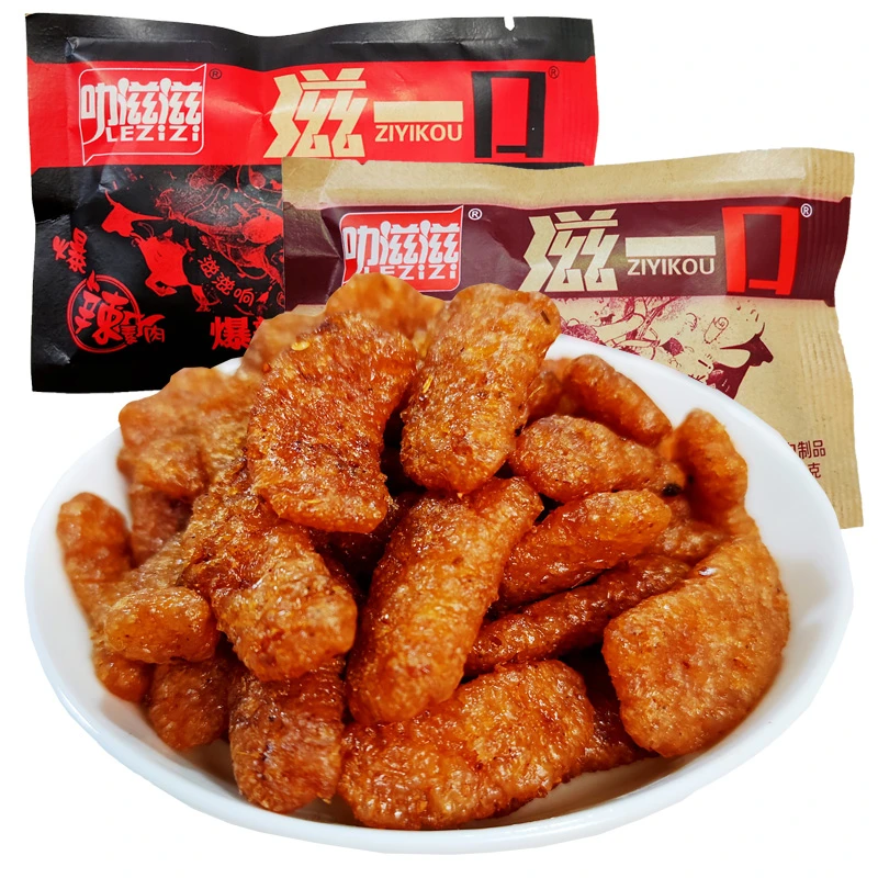 叻滋滋滋一口素牛肉休闲小吃大豆素肉香菇小零食辣条肥牛90后怀旧