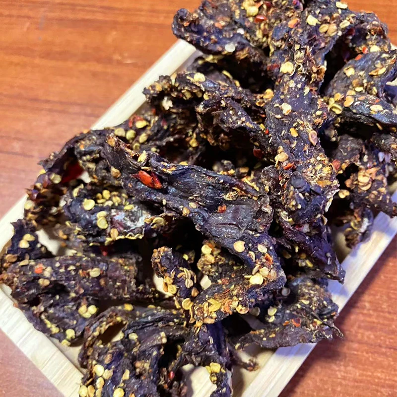 【麻麻辣辣】锡林香超干牛肉干边角250克罐装办公室解馋零食