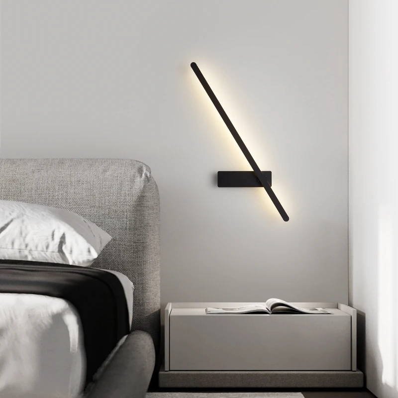 极简长条壁灯客厅卧室背景墙床头灯创意简约墙壁现代北欧轻奢墙灯
