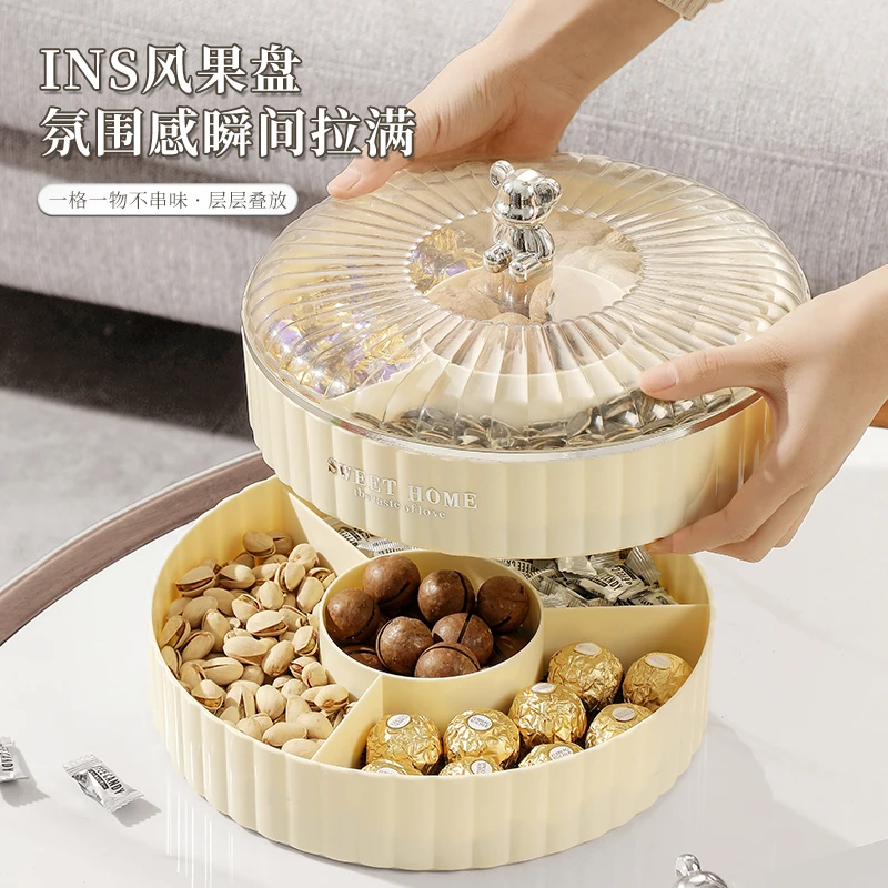 干果盒多层轻奢高档年货干果盘糖果坚果瓜子